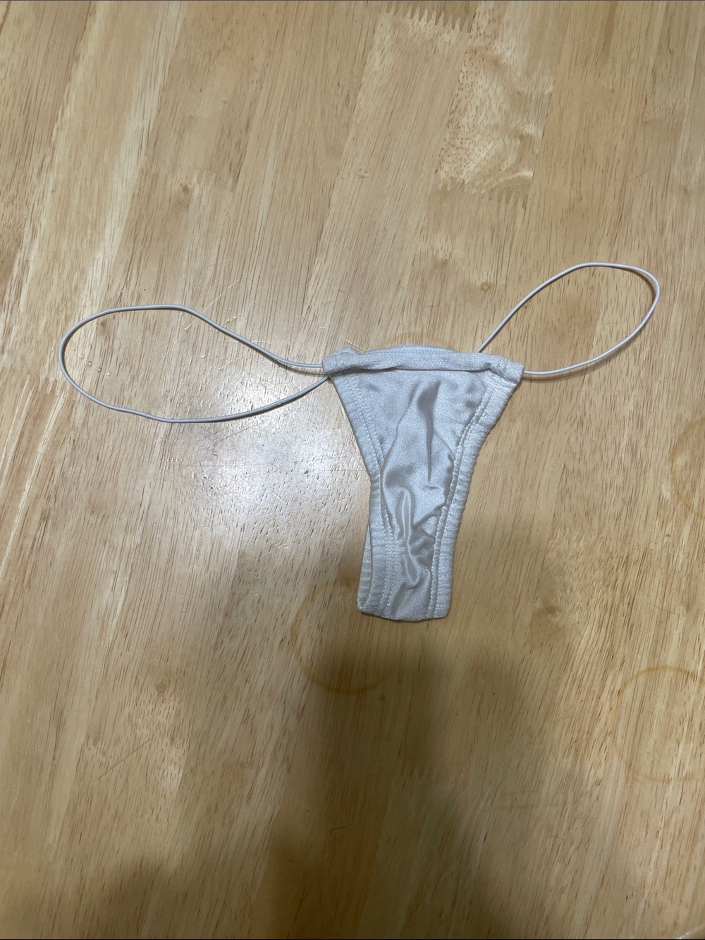 Sky White Micro String Thong